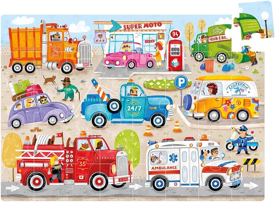 Moto Jumbo Puzzle Autos – 40 Teile