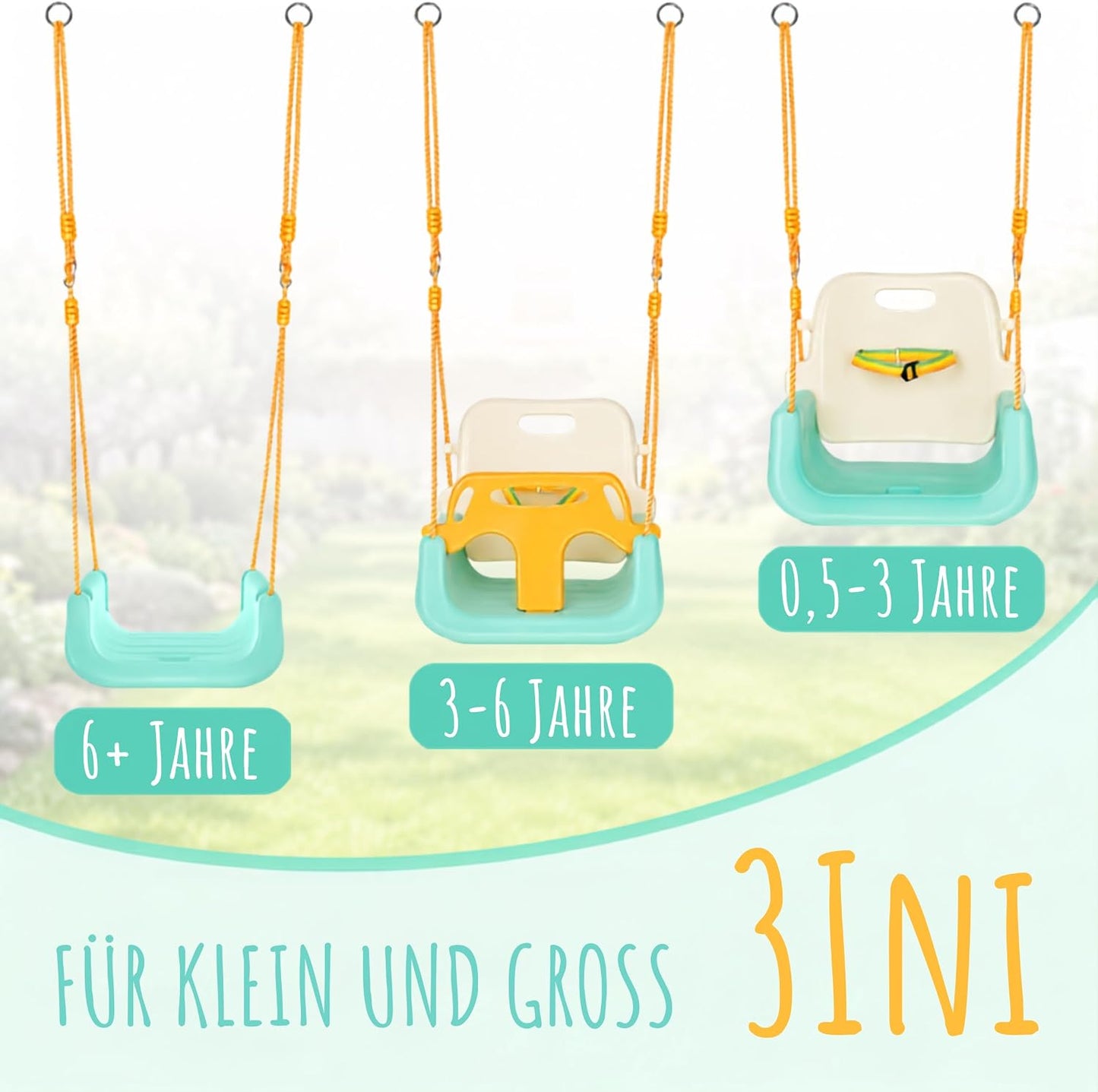 3in1 Kinderschaukel höhenverstellbar