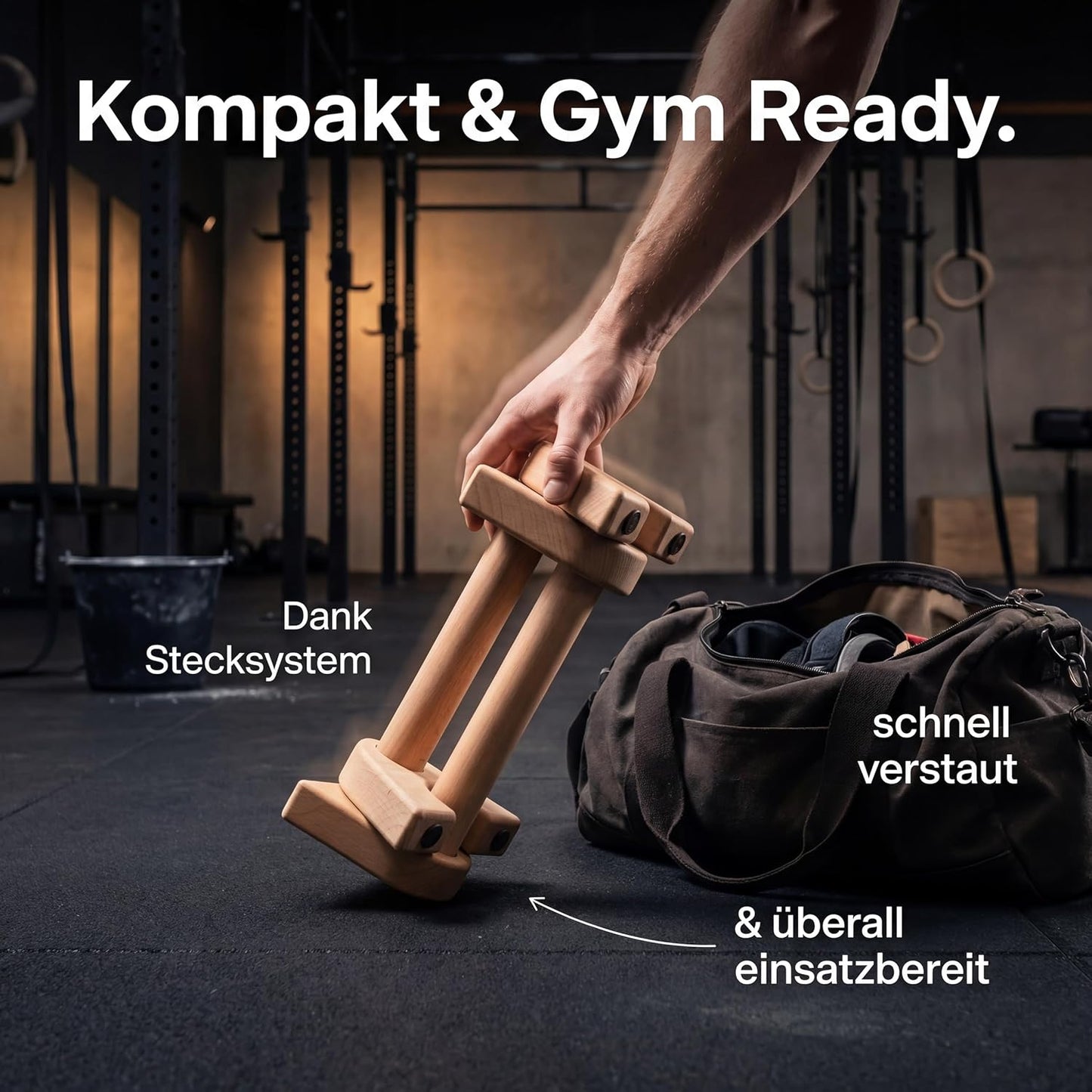 Liegestützgriffe Mini-Parallettes für Calisthenics