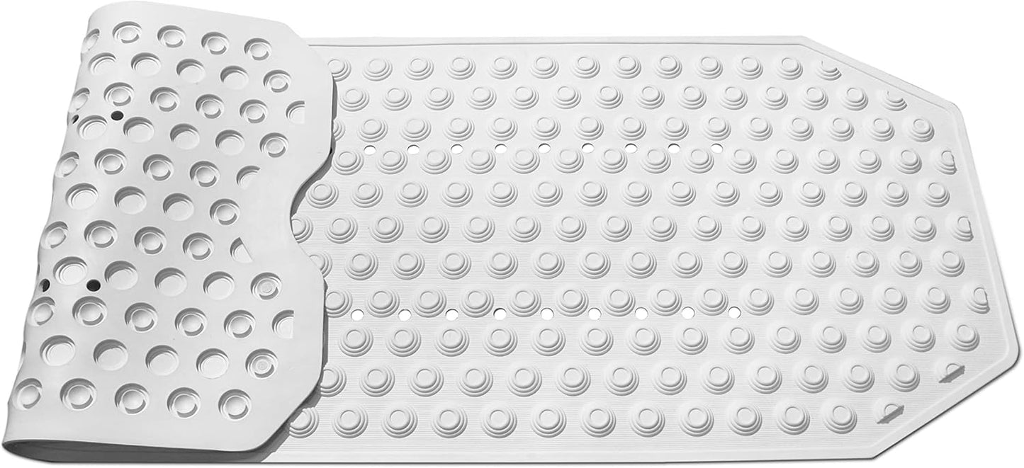 Rutschfeste Badewannenmatte Schimmelresistent 104x40cm, 104 x 40 cm (Rechteckig)