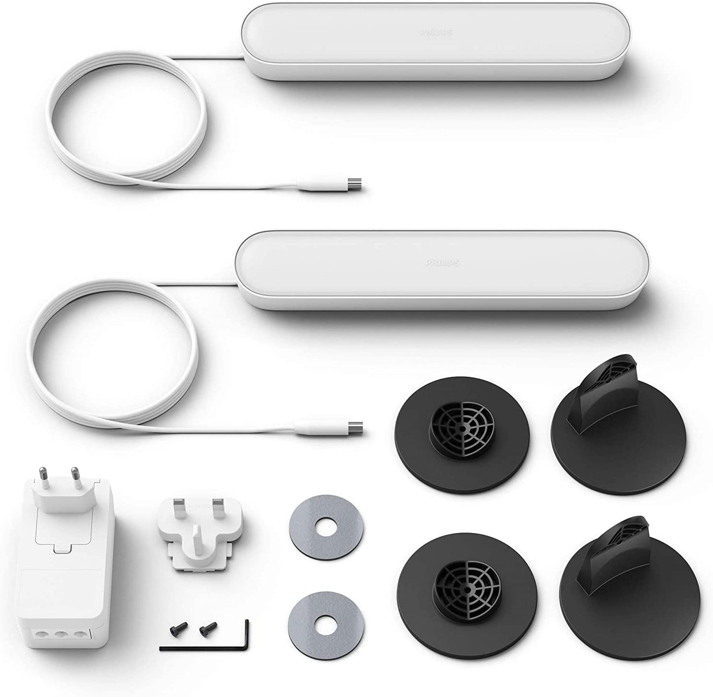 White & Color Ambiance Play Lightbar, LED-Leuchte, 2er Pack Wit