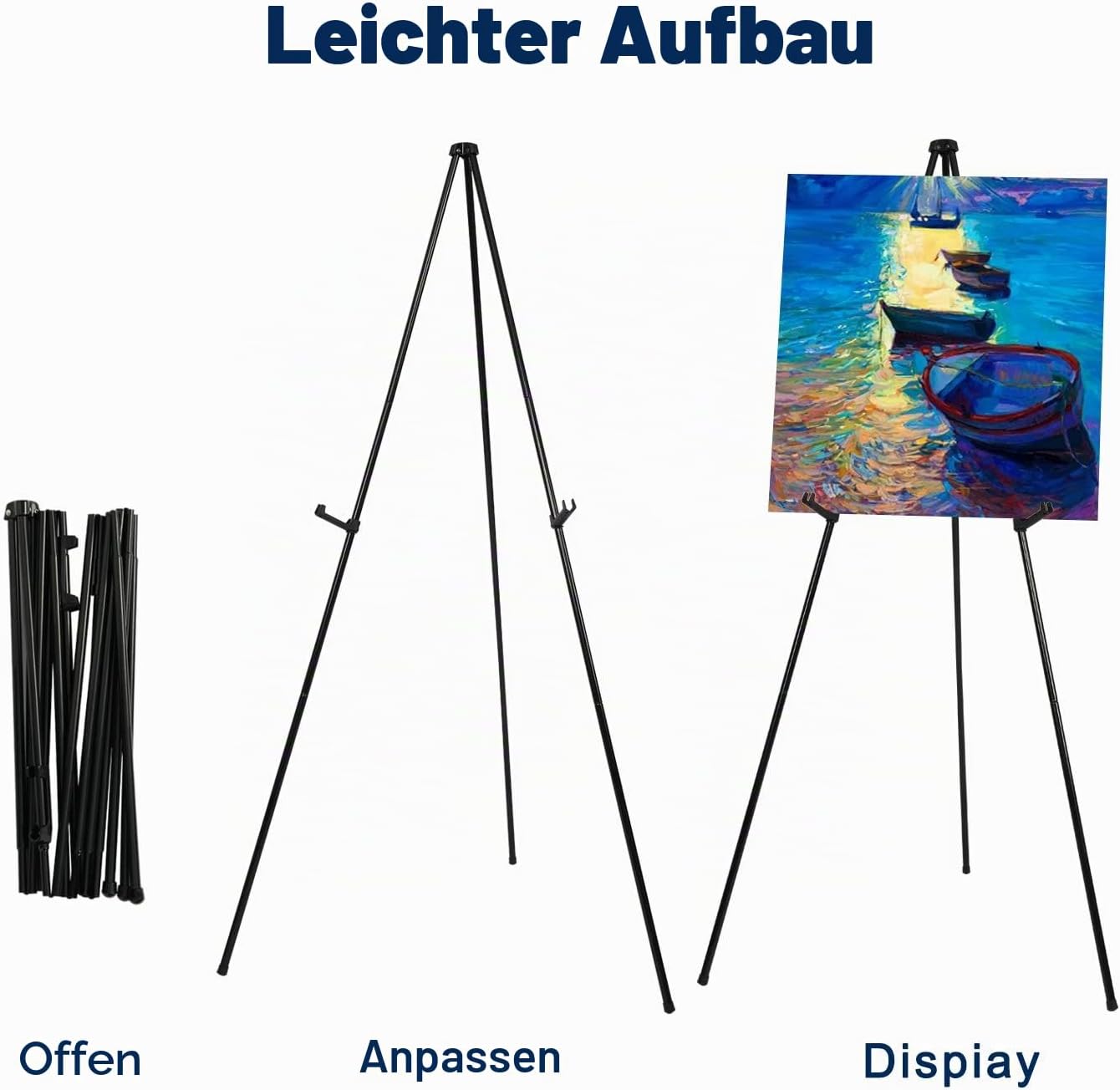 Klappstaffelei, 6er-Pack, 6