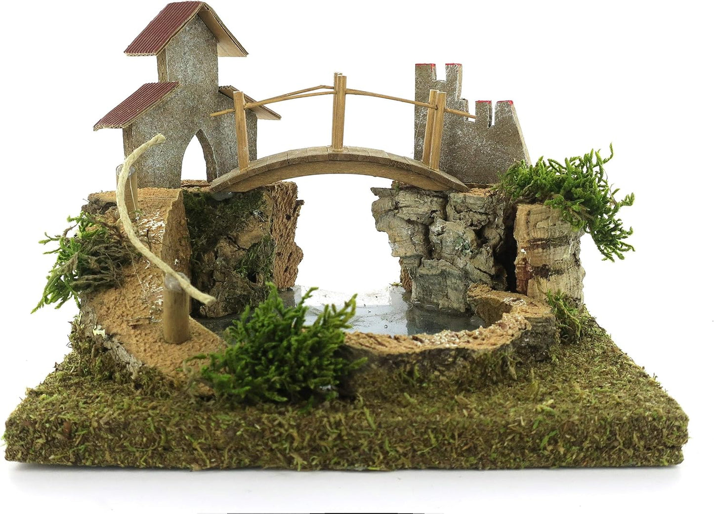 Bertoni Bergsee mit Brücke und Baum