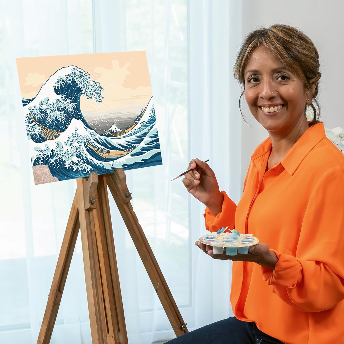 Malen nach Zahlen The Great Wave (Hokusai)