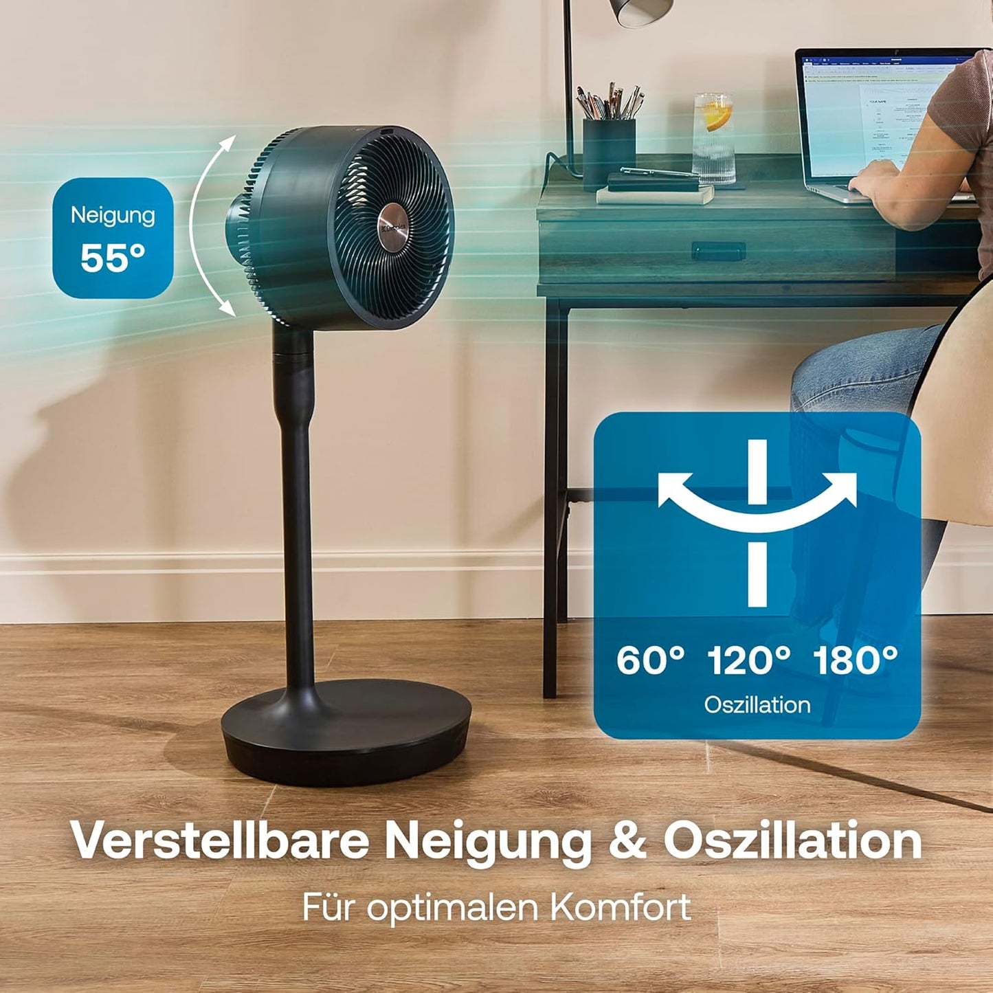 Smart 2-in-1 Akkuventilator mit App-Steuerung