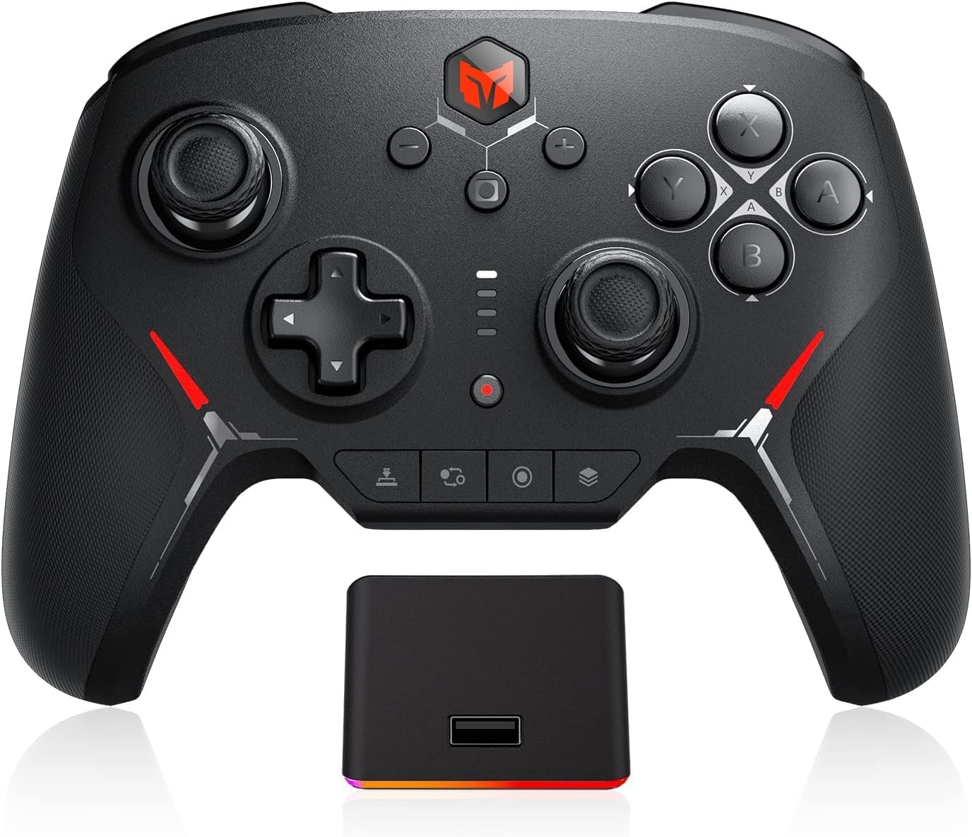 Kabelloser Controller mit benutzerdefinierten Tasten, C2pro-black