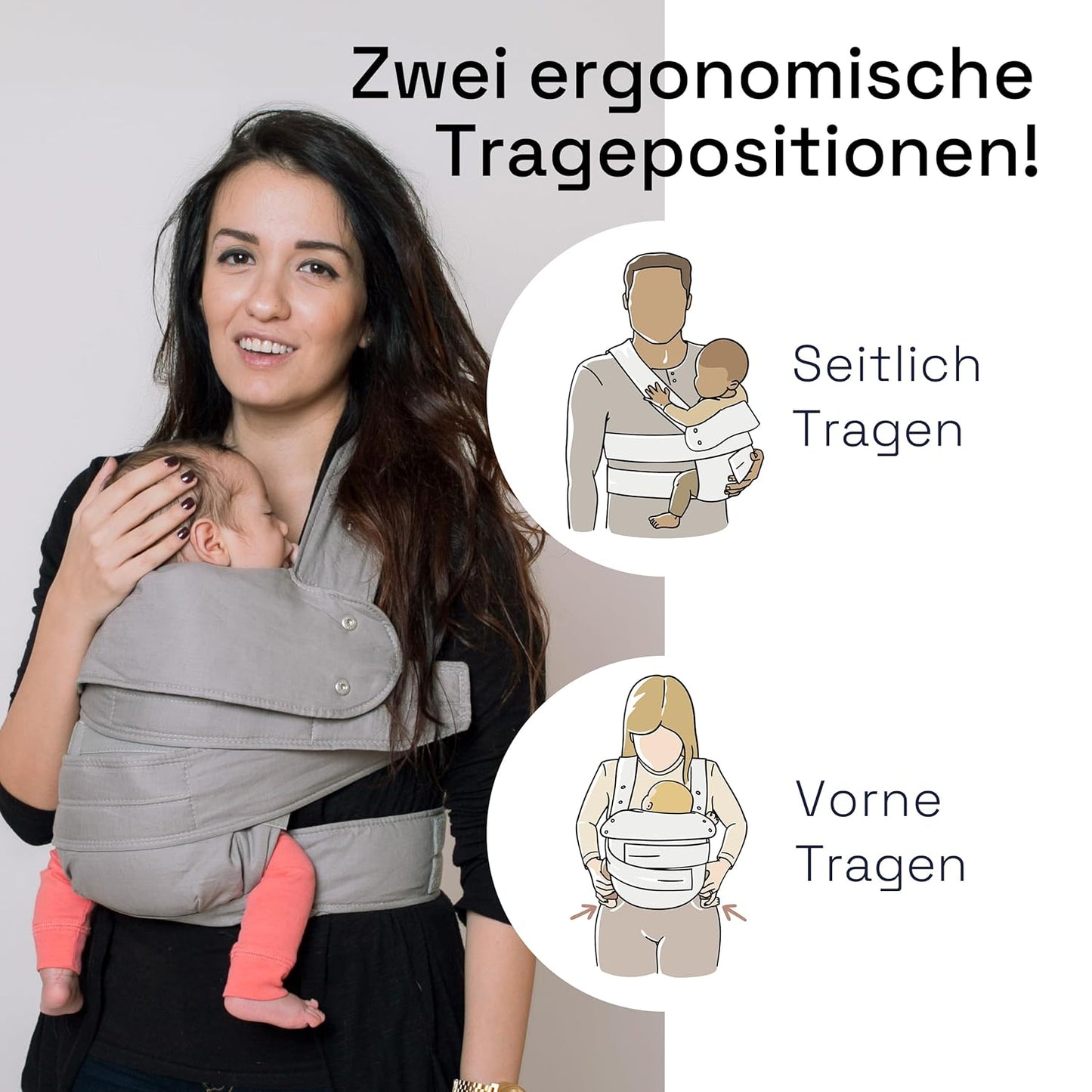 Breeze 2.0 Babytrage, L Breeze / lightgrey