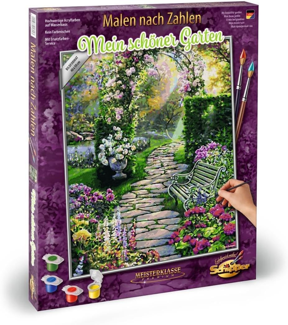 Malen nach Zahlen - Mein schöner Garten