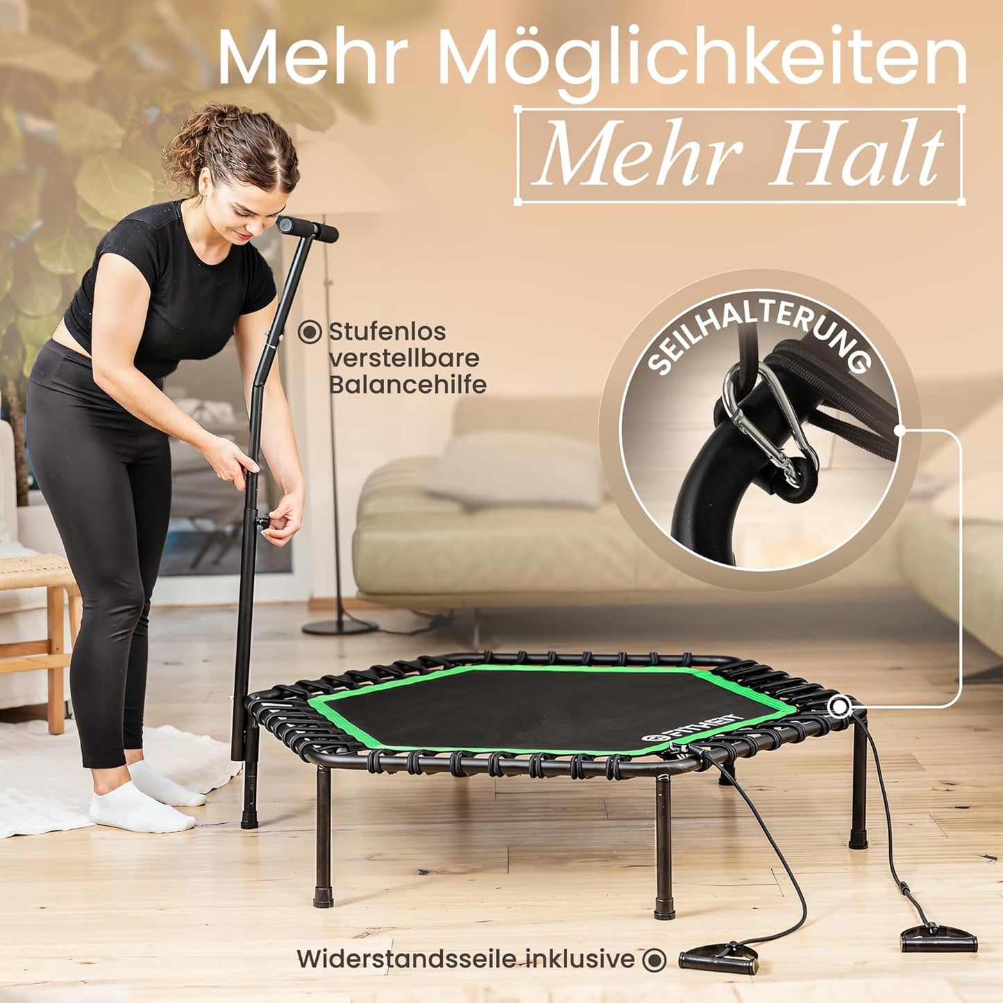 Fitnesstrampolin für Erwachsene