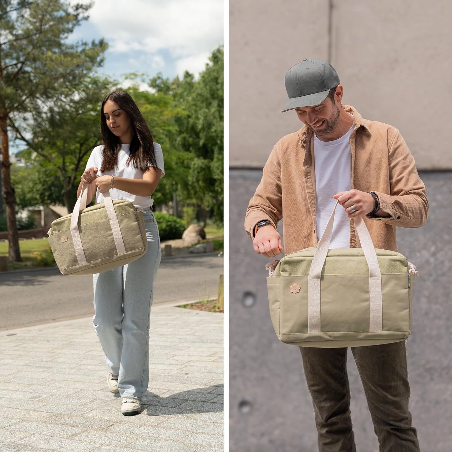 Wickeltasche Bowling mit Wickelauflage, Olive