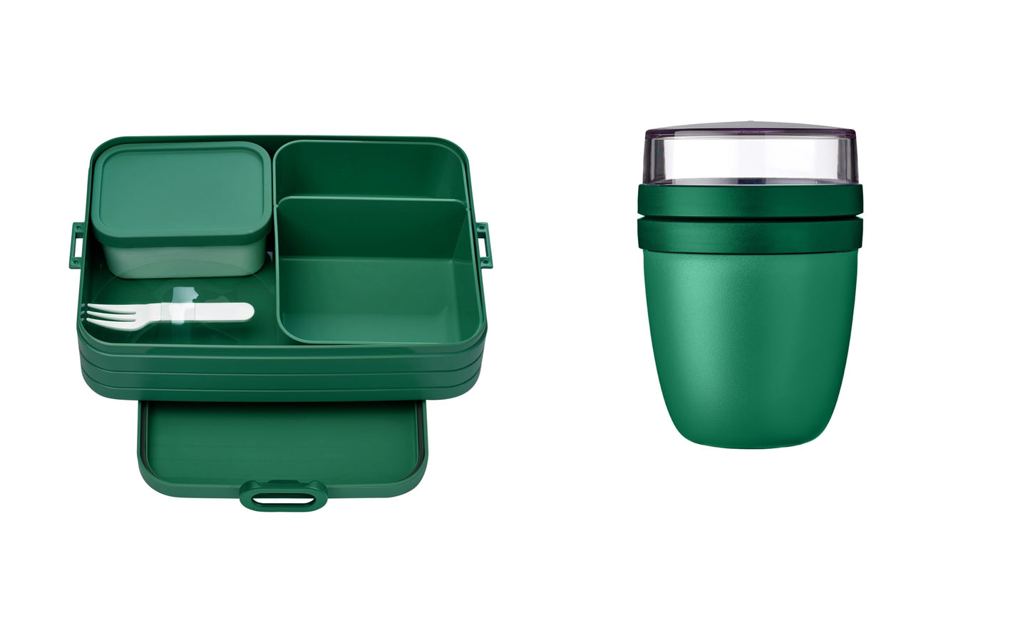 Lunch to go Set mit Bento Box und Lunchpot, Vivid Green Large (Lunch Set)