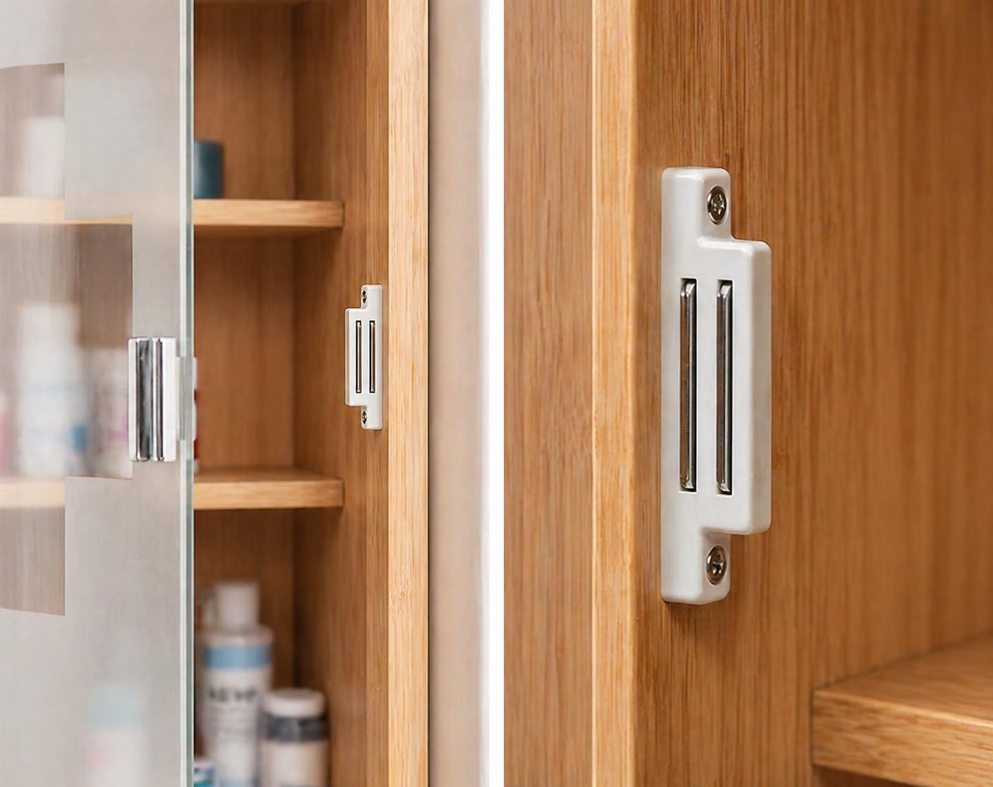 Medikamentenschrank mit Glastür, 4 Fächer