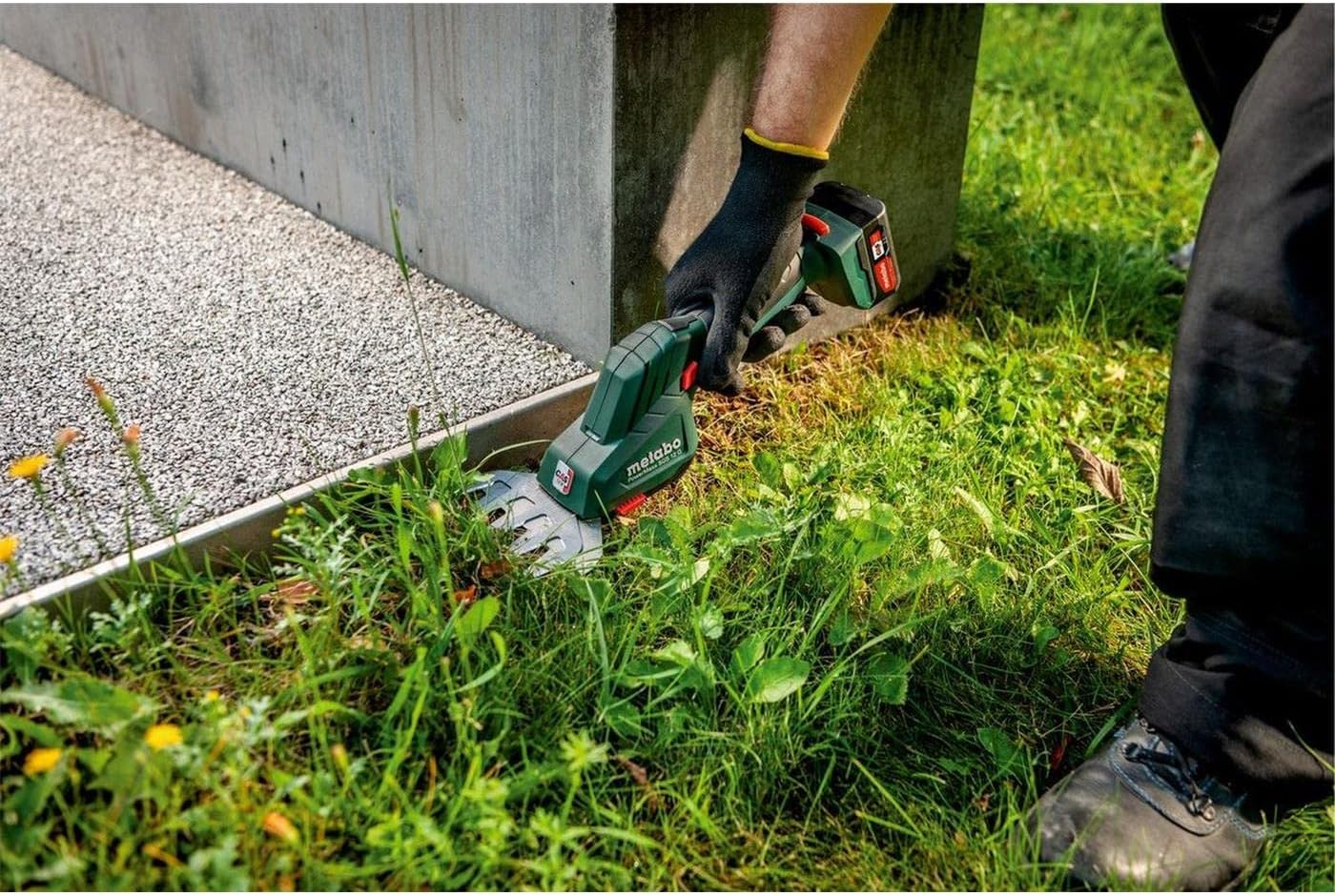 Akku Gras/Strauchschere PowerMaxx SGS 12 Q, mit Strauch-/Grasmesser