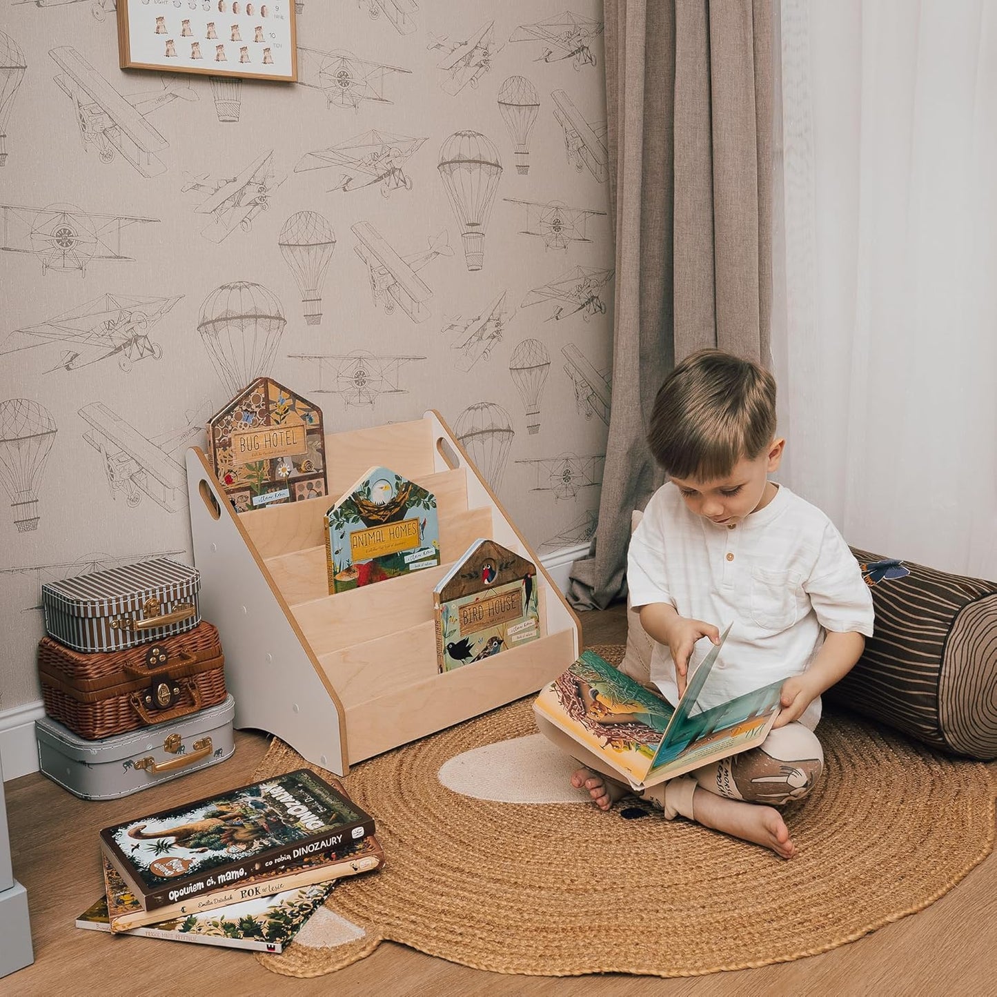 Kinderbücherregal, Weiß