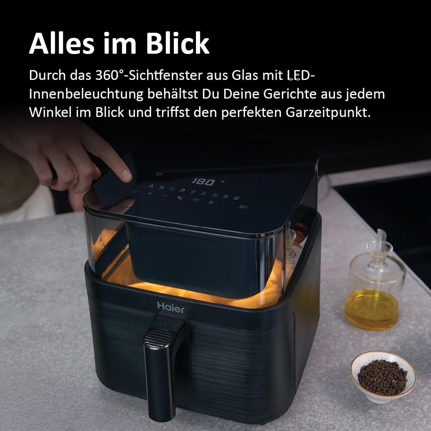 Heissluftfritteuse, 360°