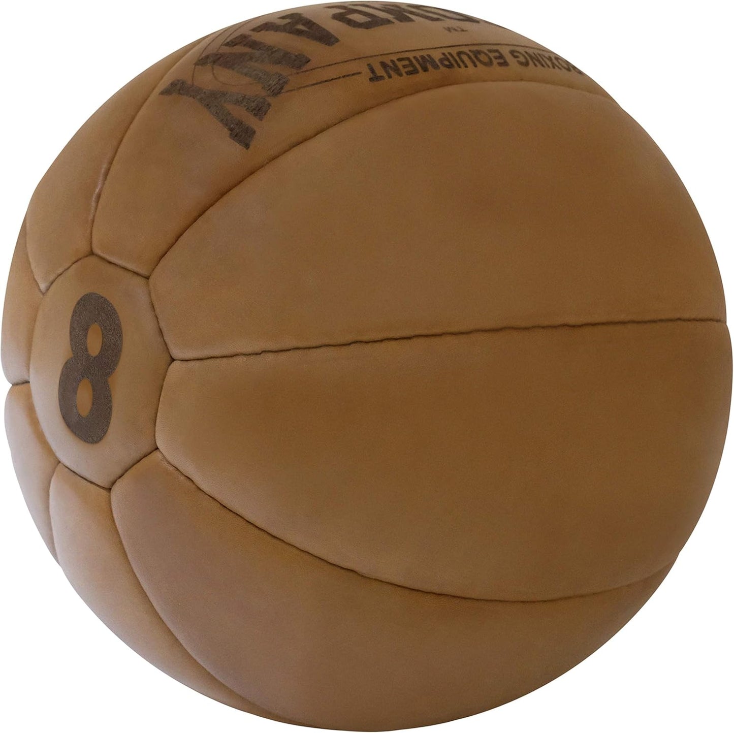 Vintage Medizinball, 8 kg Braun