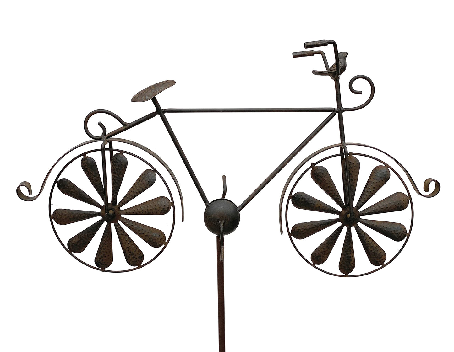 Gartenstecker Fahrrad XL mit Windspiel 96004