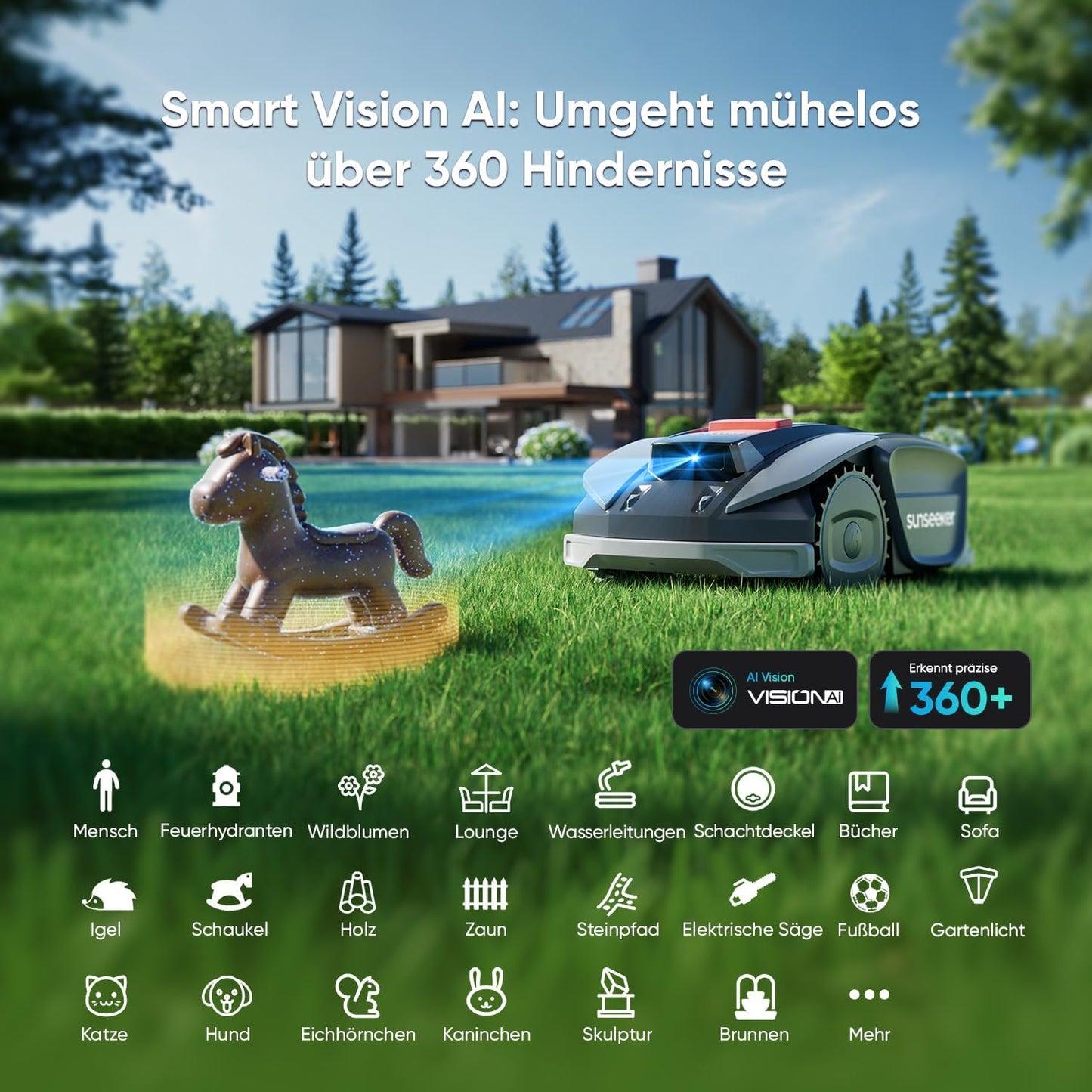S3 Mähroboter ohne Begrenzungskabel, S3