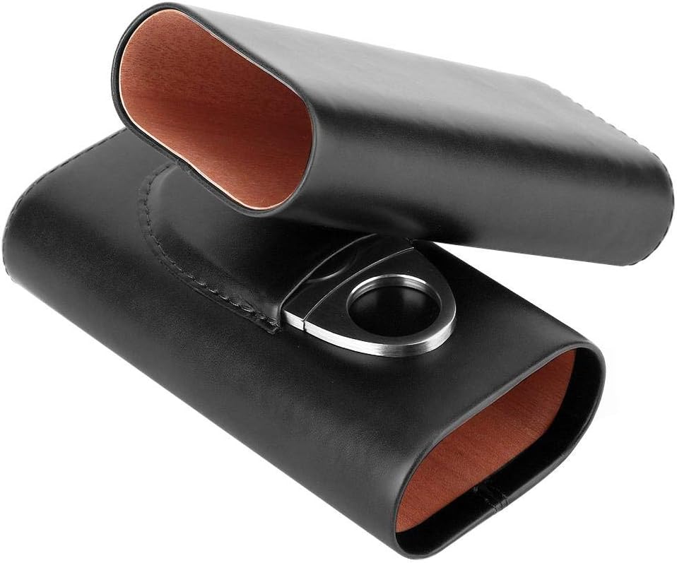 Zigarrenetui mit Cutter, Black