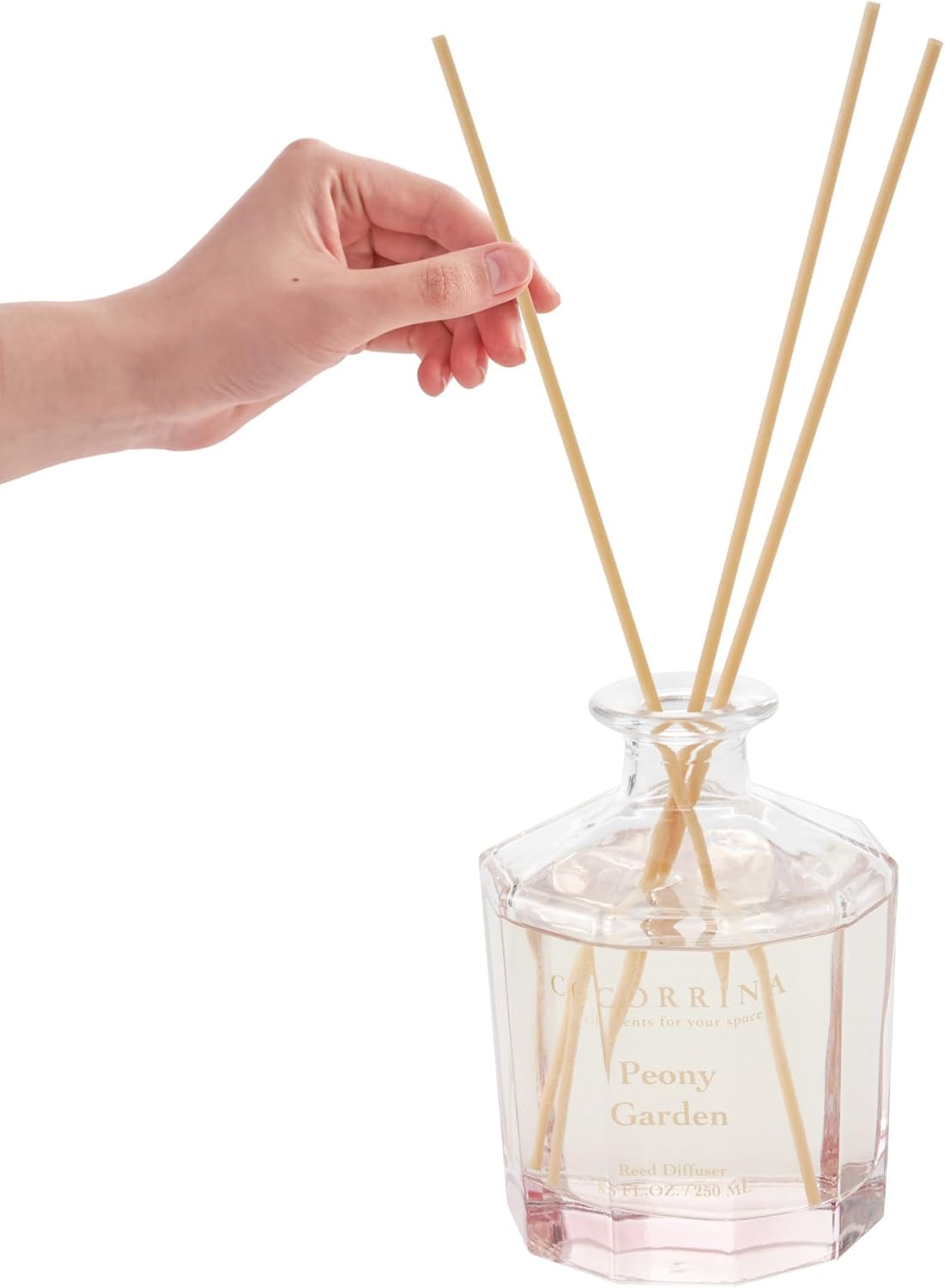 Raumduft Diffuser mit 8 Stäbchen Master-Kollektion, Pfingstrose Garten, Pfingstrose Garten