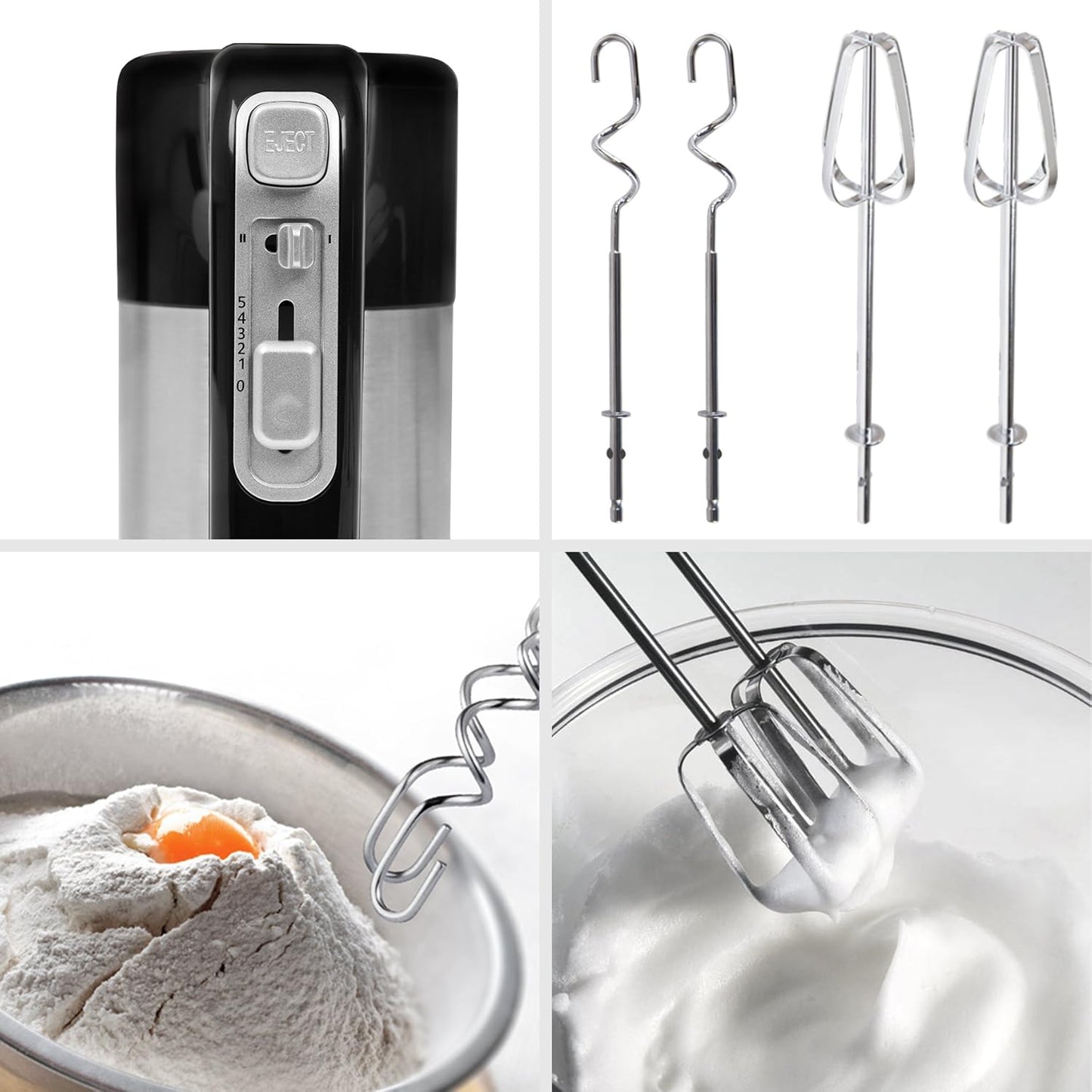 Elektrischer Handmixer HM3 (300W) mit Zubehörset, Hm3