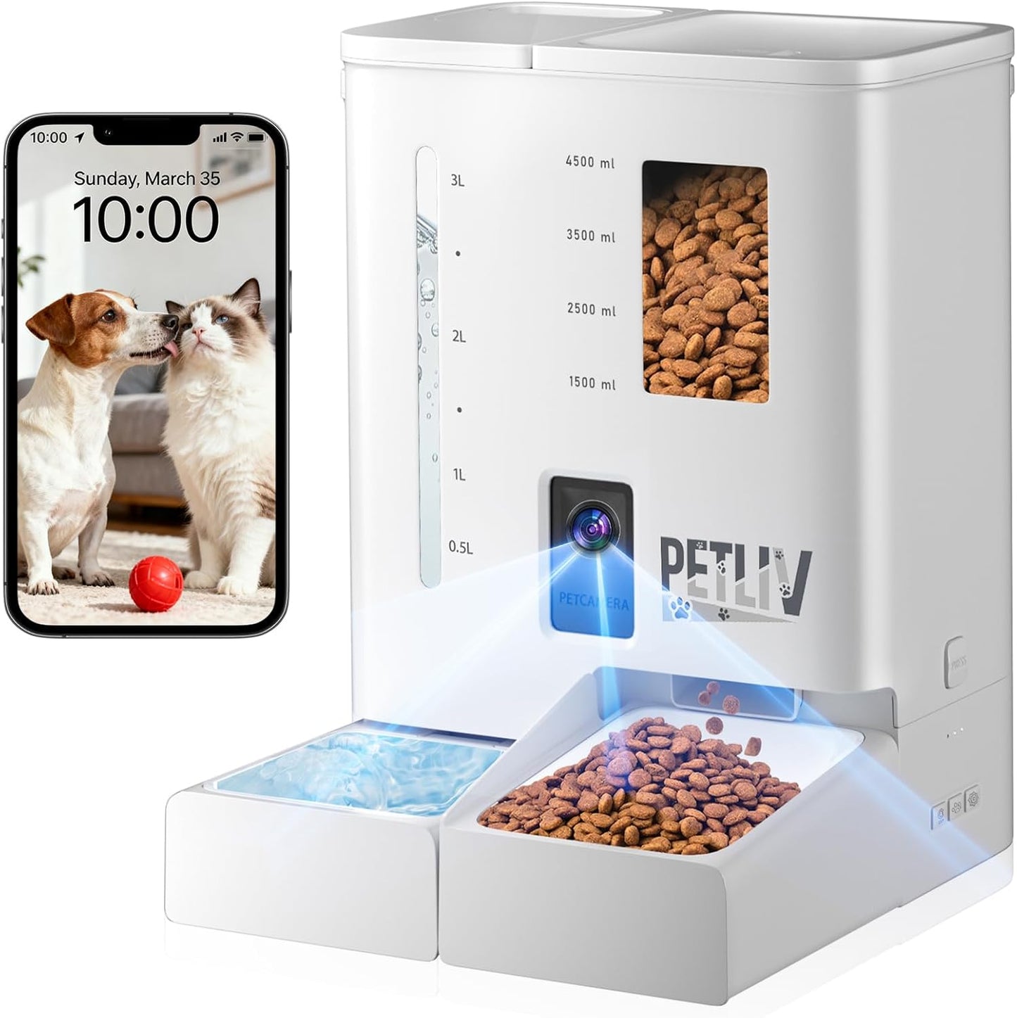 Futterautomat mit Kamera und App-Steuerung