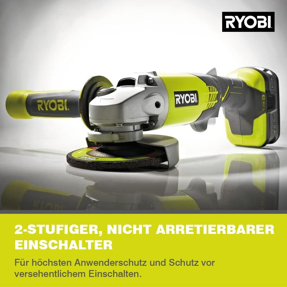 Akkuwinkelschleifer R18AG-0 ohne Akku & Ladegerät, ⌀115 mm Brushed ohne Akku & Ladegerät