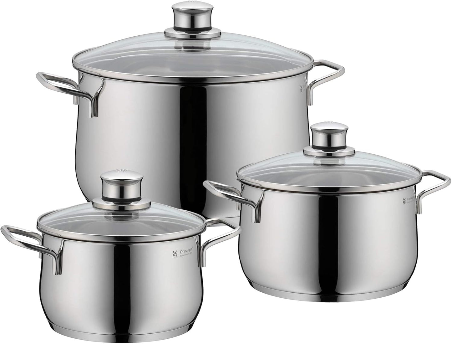 Diadem Plus Kochtopfset Induktion, 3-teilig, Topfset, 3-teilig