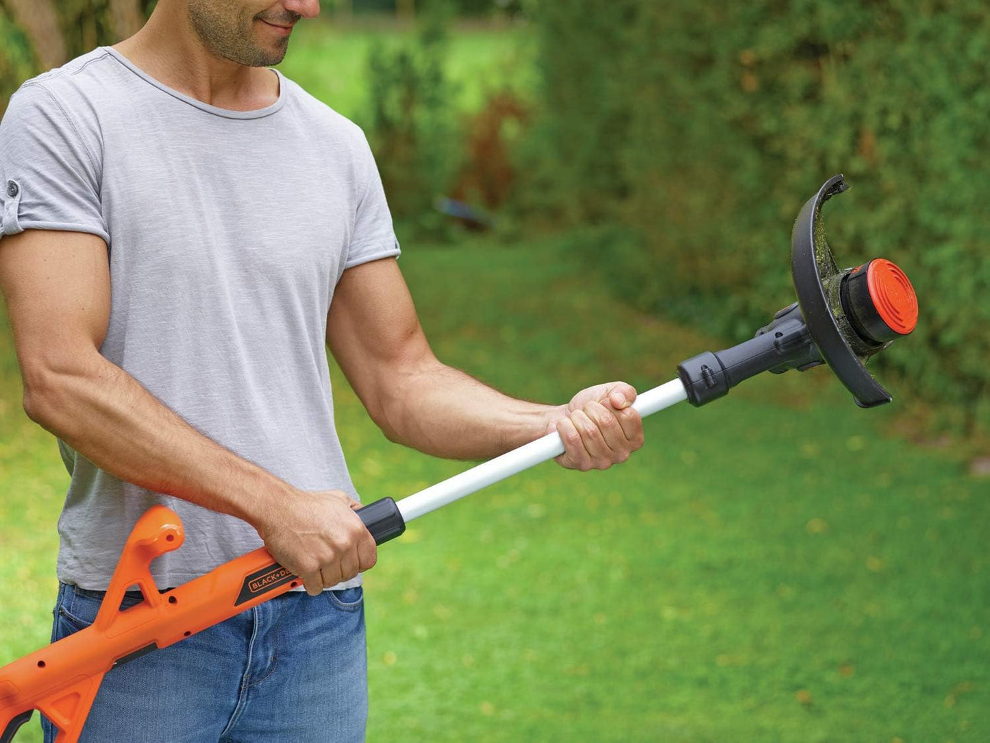 Akku-Rasentrimmer mit automatischer Fadenverlängerung, Rasentrimmer - Akku 2.0 Ah