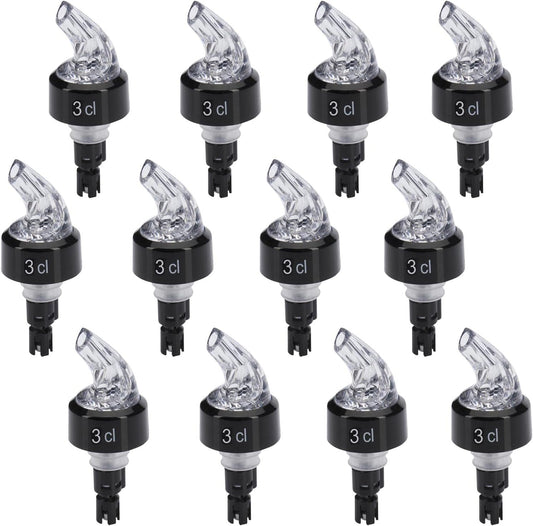 12-teiliges Ausgiesser Set 993022E2, Transparent / 3 cl / 12 Stück