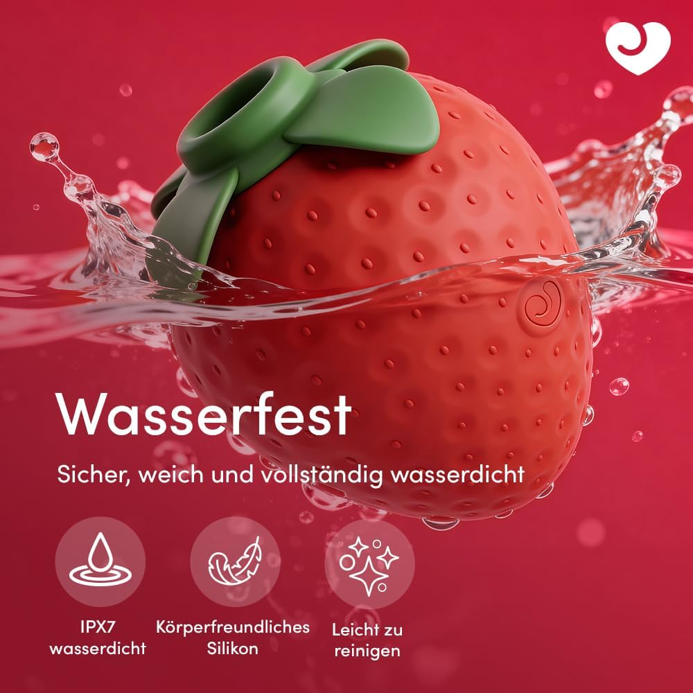 Strawberry Druckwellenvibrator für Frauen & Paare, Red