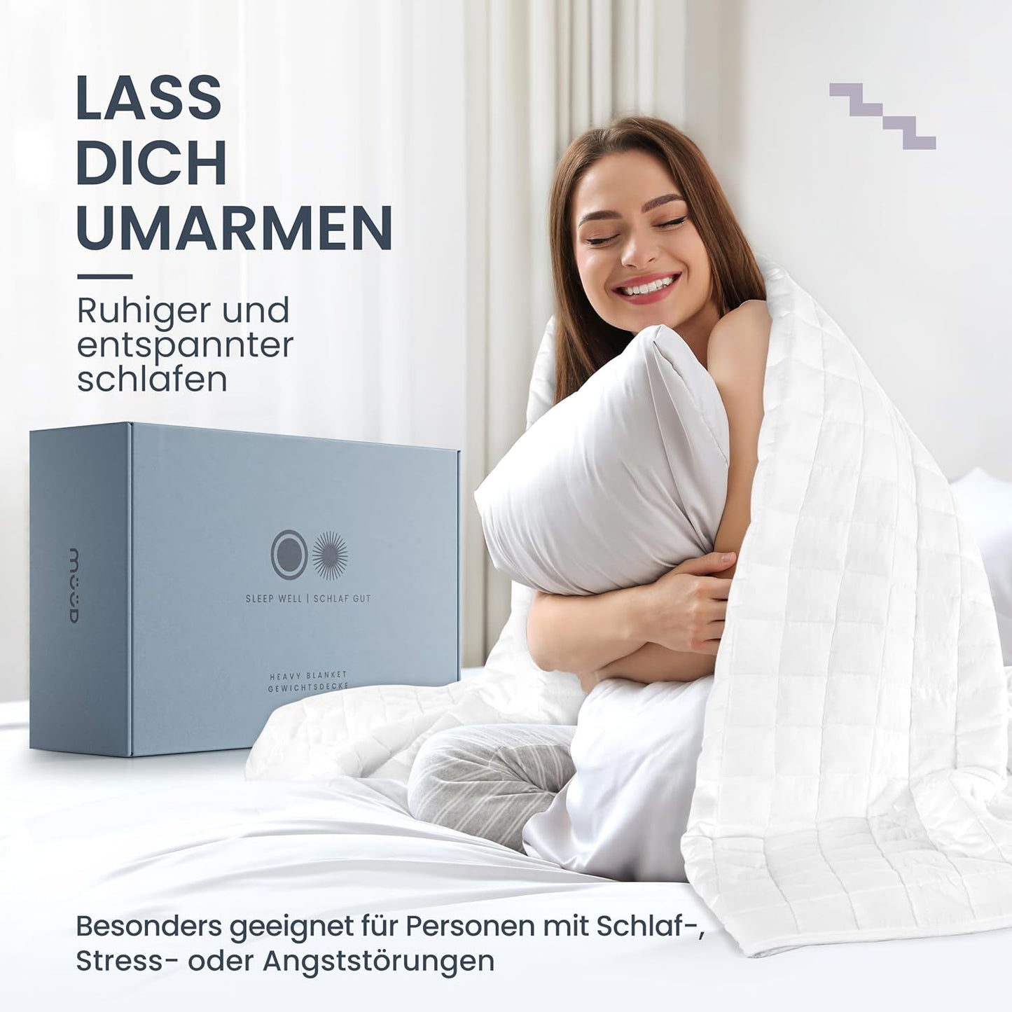 Gewichtsdecke Therapiedecke, 135 x 200 cm 9.0 Kilogramm