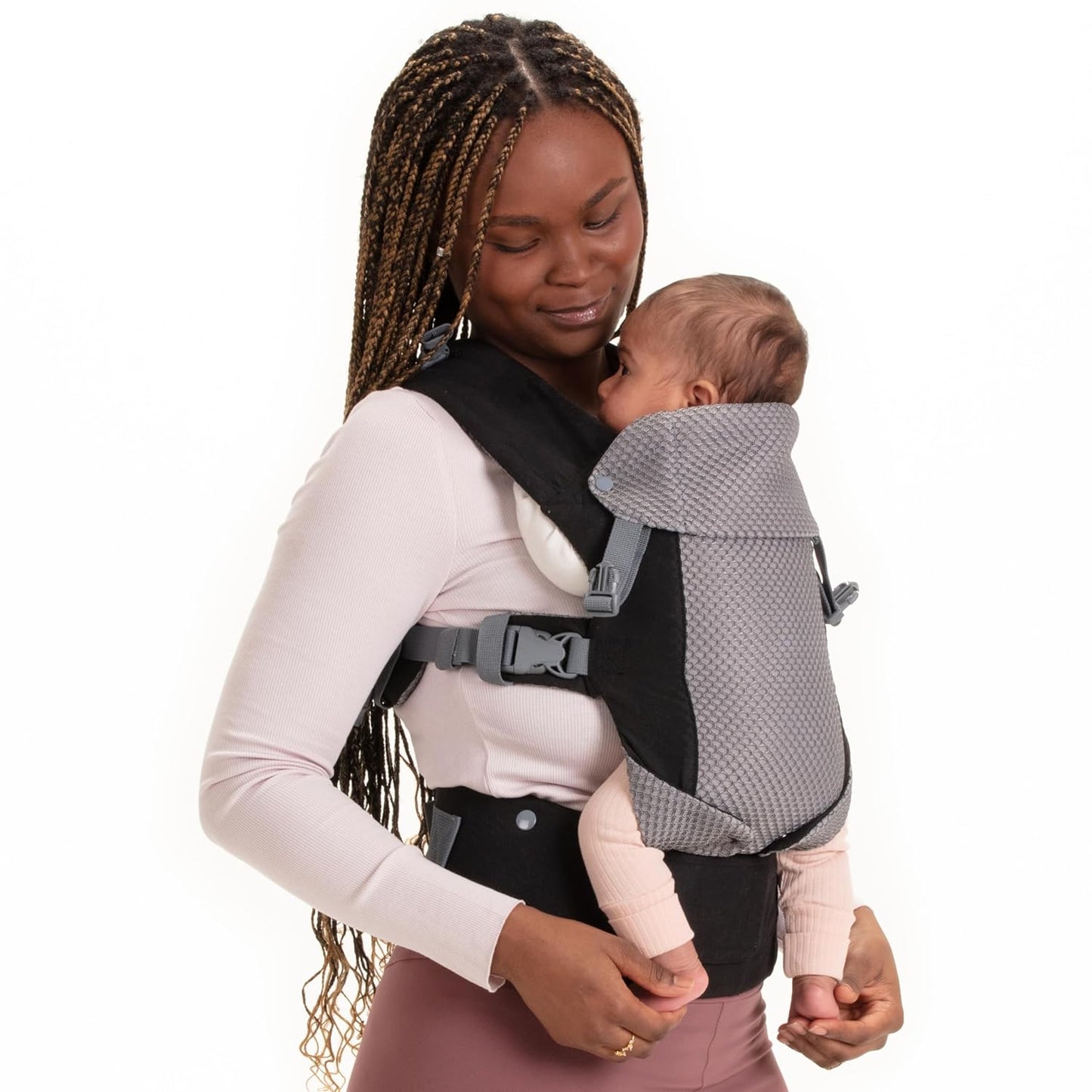 Babytrage mit 4 Trageoptionen, Cool; Cool Black
