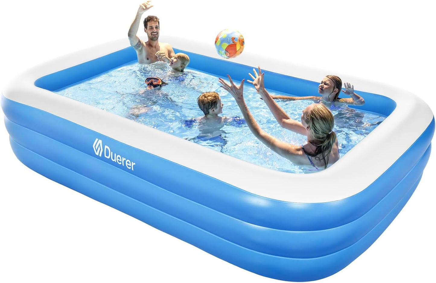 Aufblasbarer Familienpool, 241cm x 142cm x 56cm|Blau