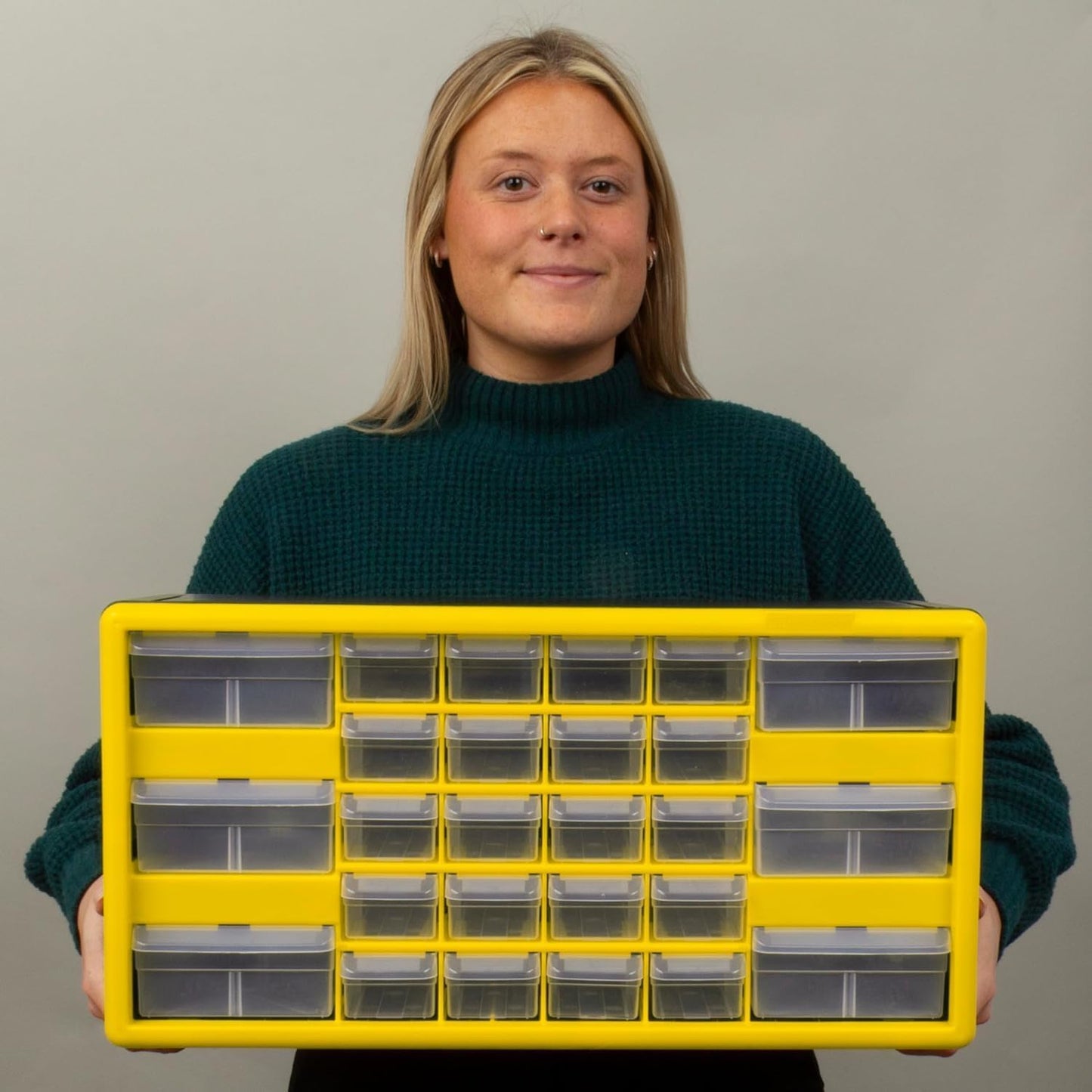 Aufbewahrungsschrank mit 26 Schubladen, 26 Drawer Gelb
