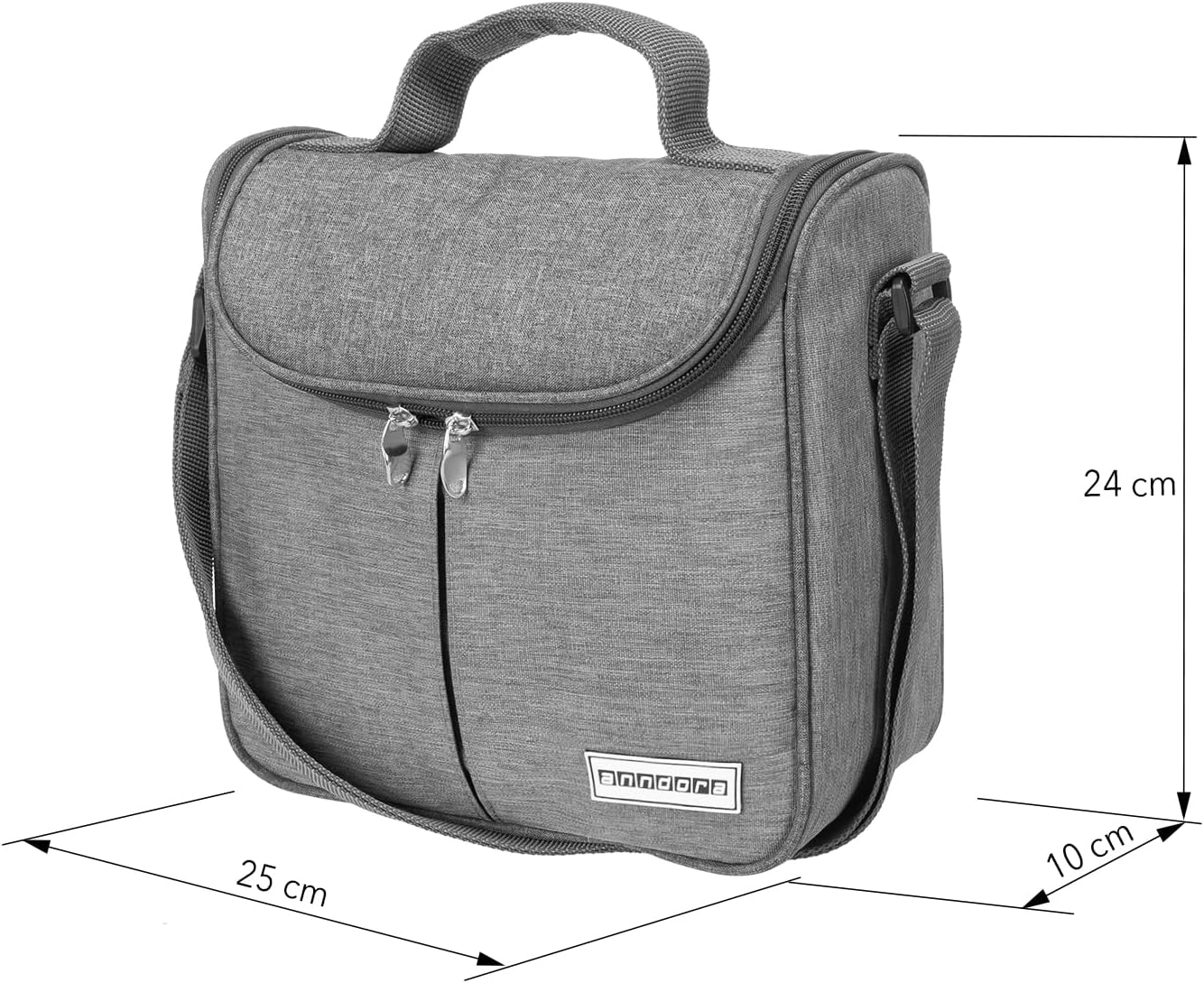 Kühltasche, 04 Liter - hellgrau meliert