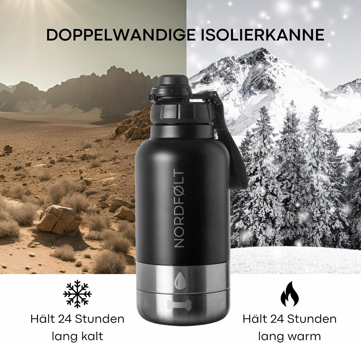 Hundetrinkflasche für unterwegs