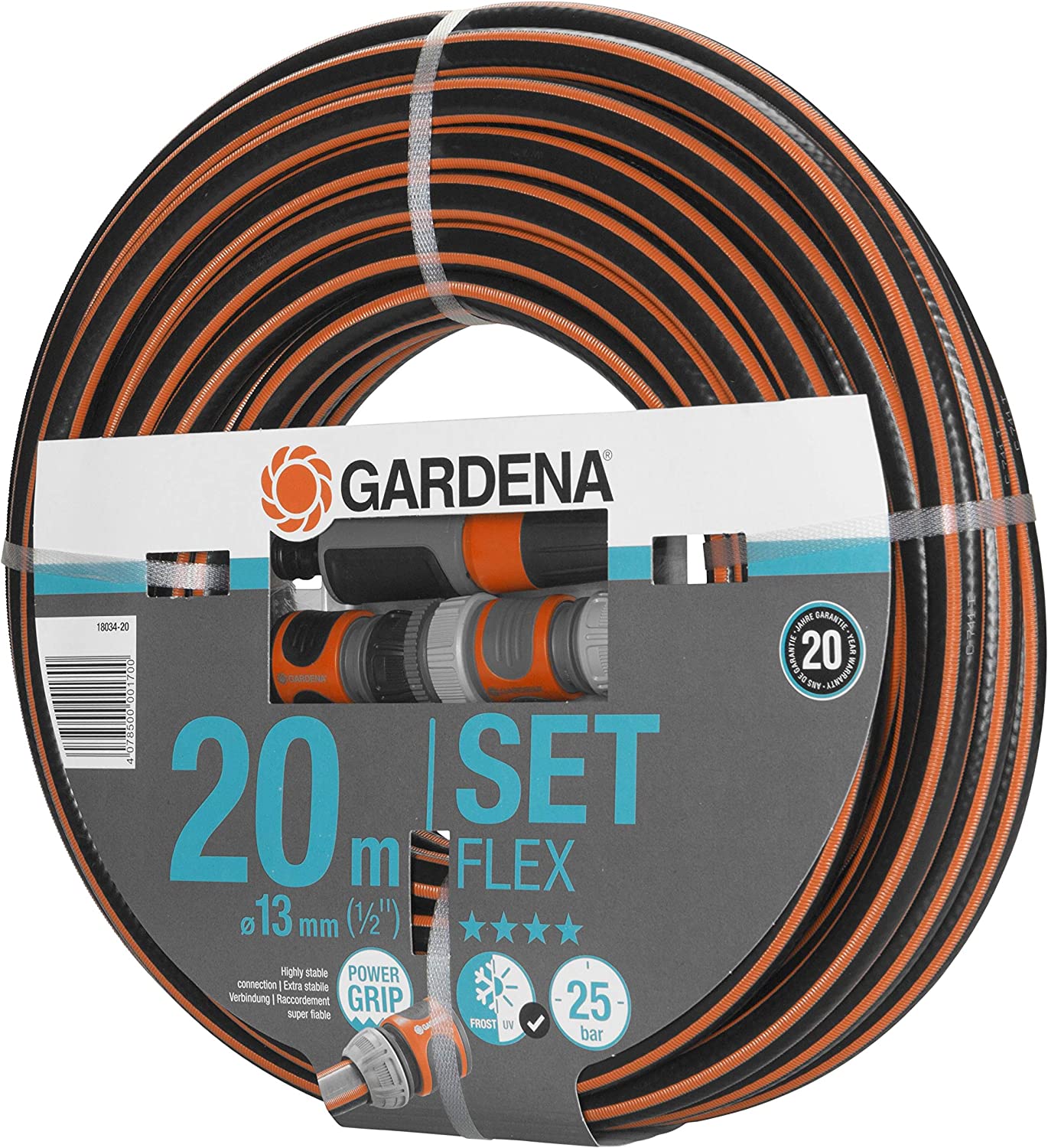 Comfort FLEX Schlauch-Set 13mm (1/2"), 20 m mit Systemteilen Single