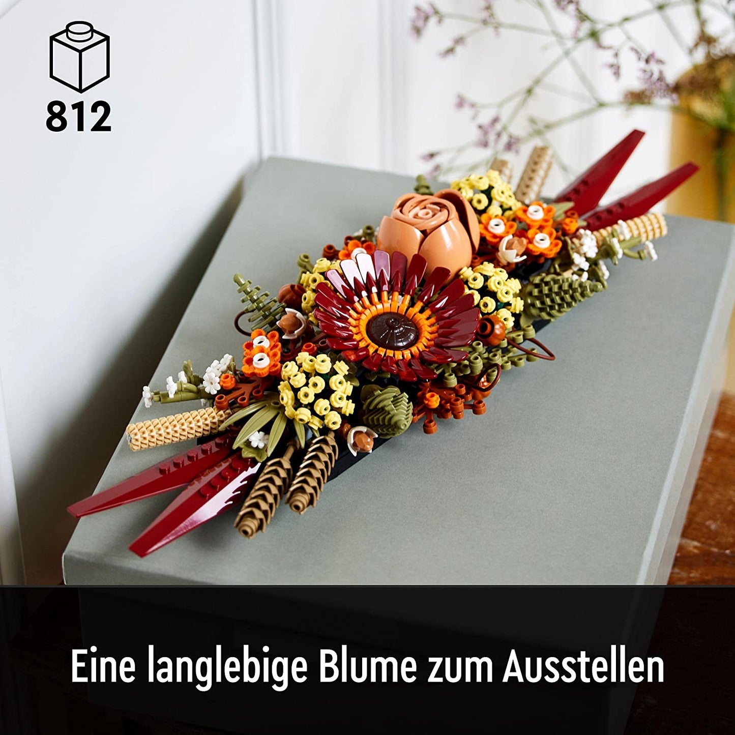 10314 Icons Trockenblumengesteck, Konstruktionsspielzeug, Single