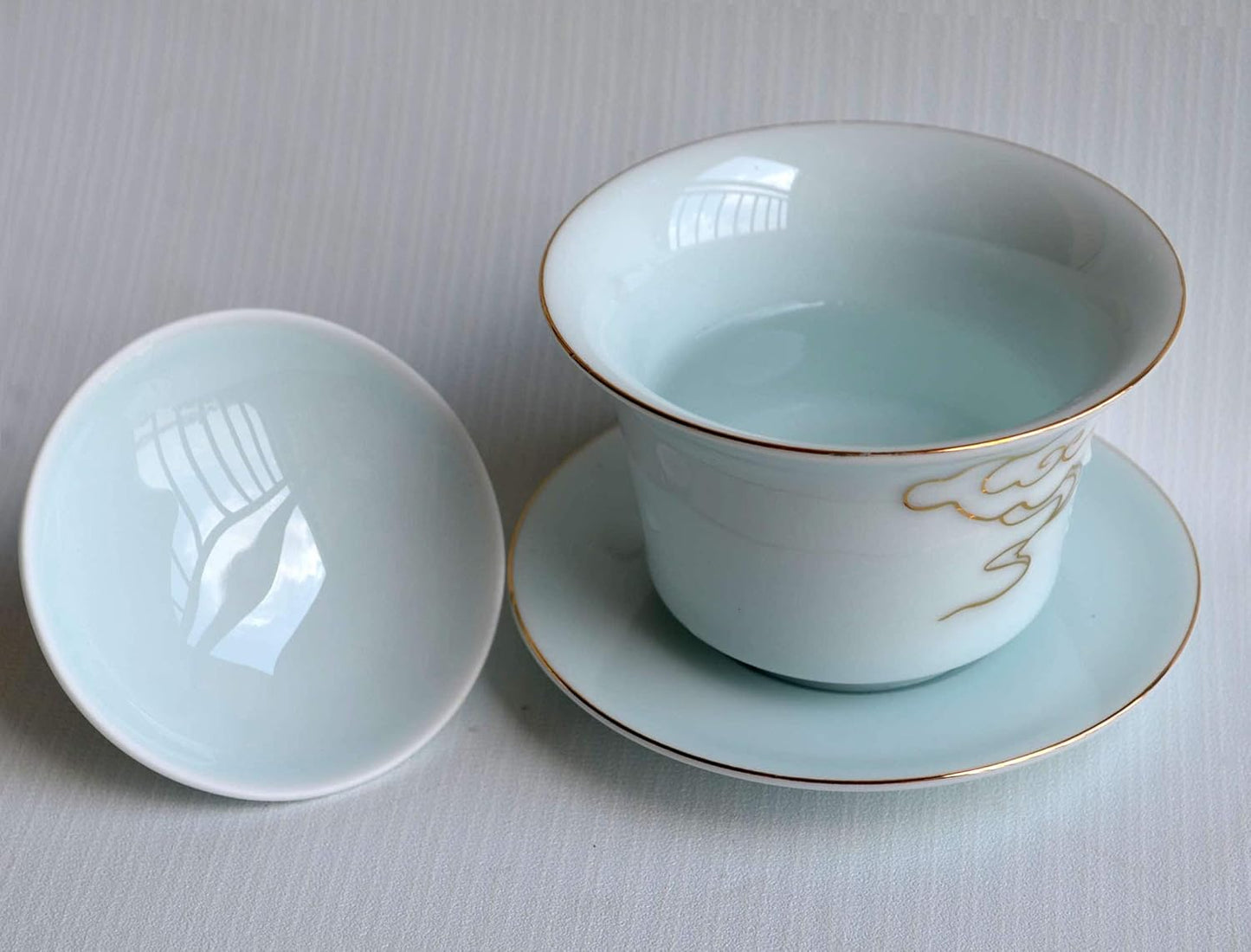 Chinesisches Gaiwan-Teetasse mit Deckel