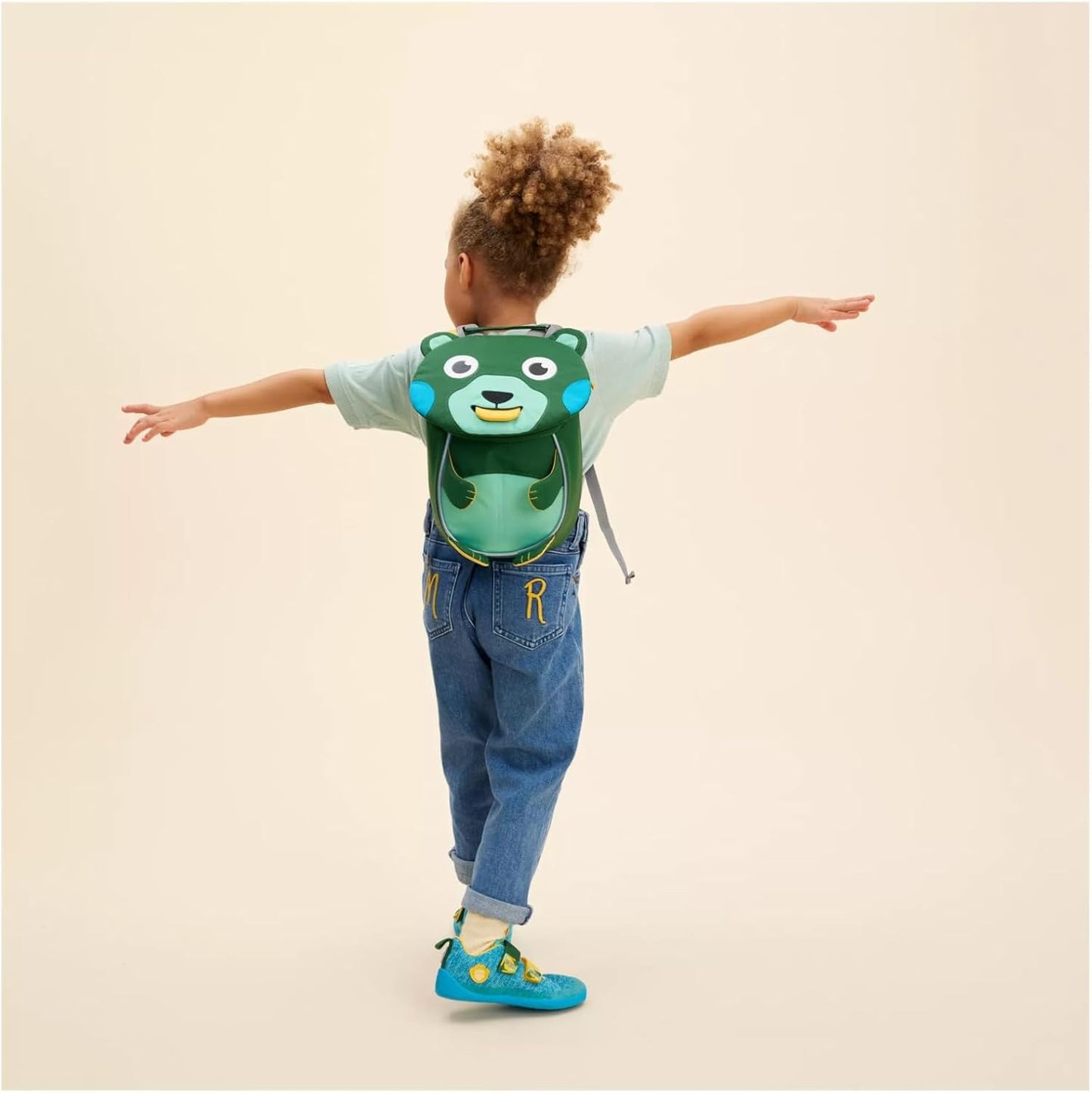 Ergonomischer Kindergarten-Rucksack Kleiner Freund, Einheitsgrösse Kreativ Bär - Grün