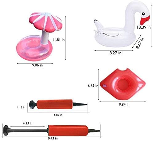15-teiliges aufblasbares Getränkehalter-Set, 15PCS Aufblasbare Getränkehalter Set