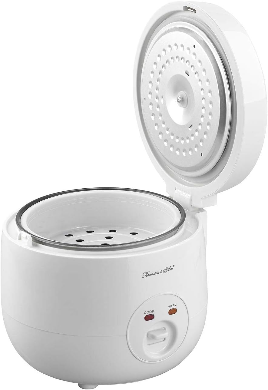 Reiskocher mit Warmhalte-Funktion & Dampfgar-Einsatz