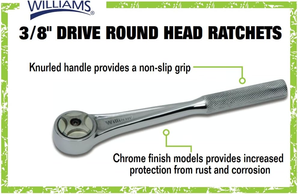 Rundkopfratsche, Rundkopf-Ratsche 7 5/8 Inch Chrom-finish