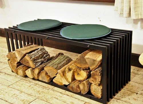Kaminholzständer Bank D-Stil 100 cm