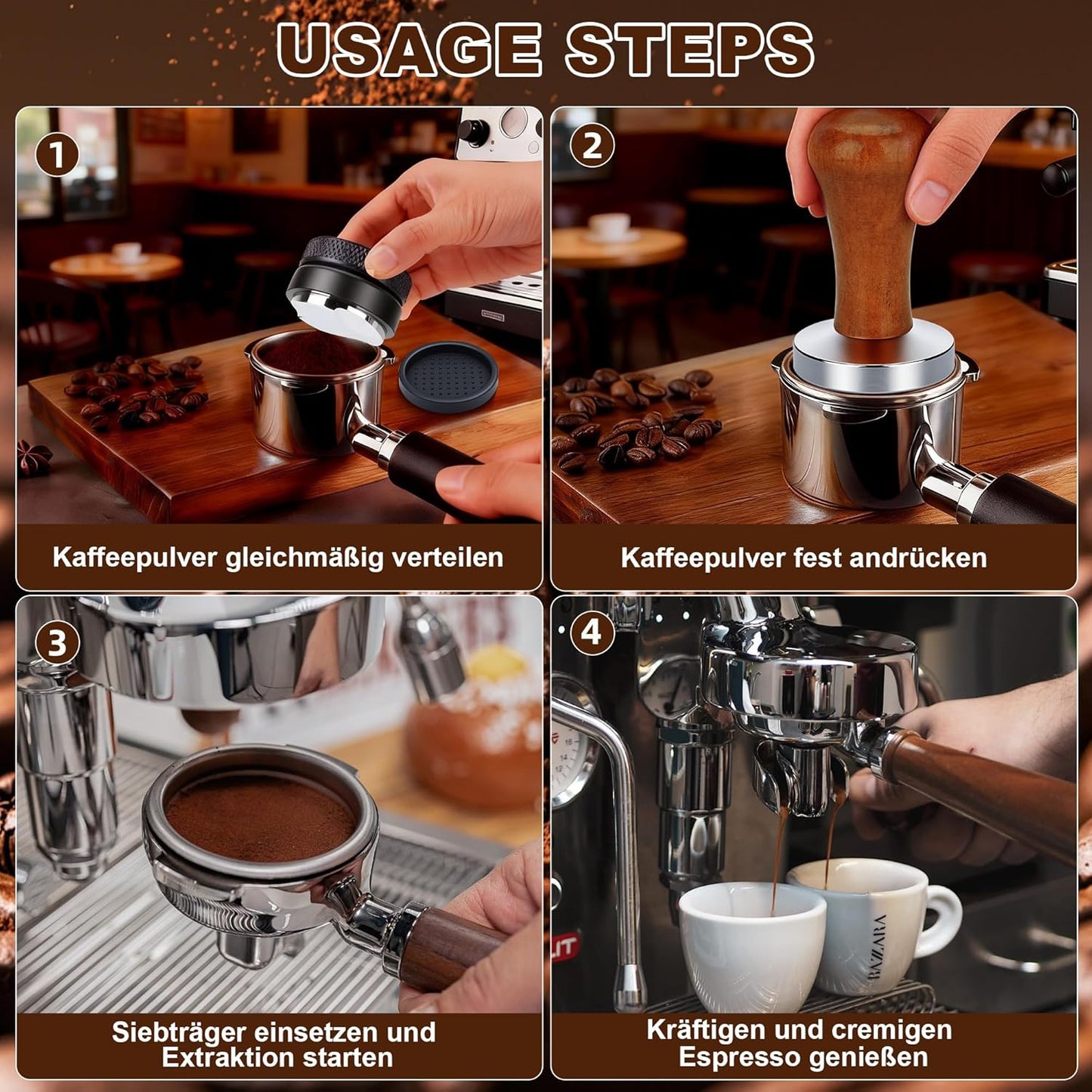 Espresso Tamper & Leveler Set (51mm)