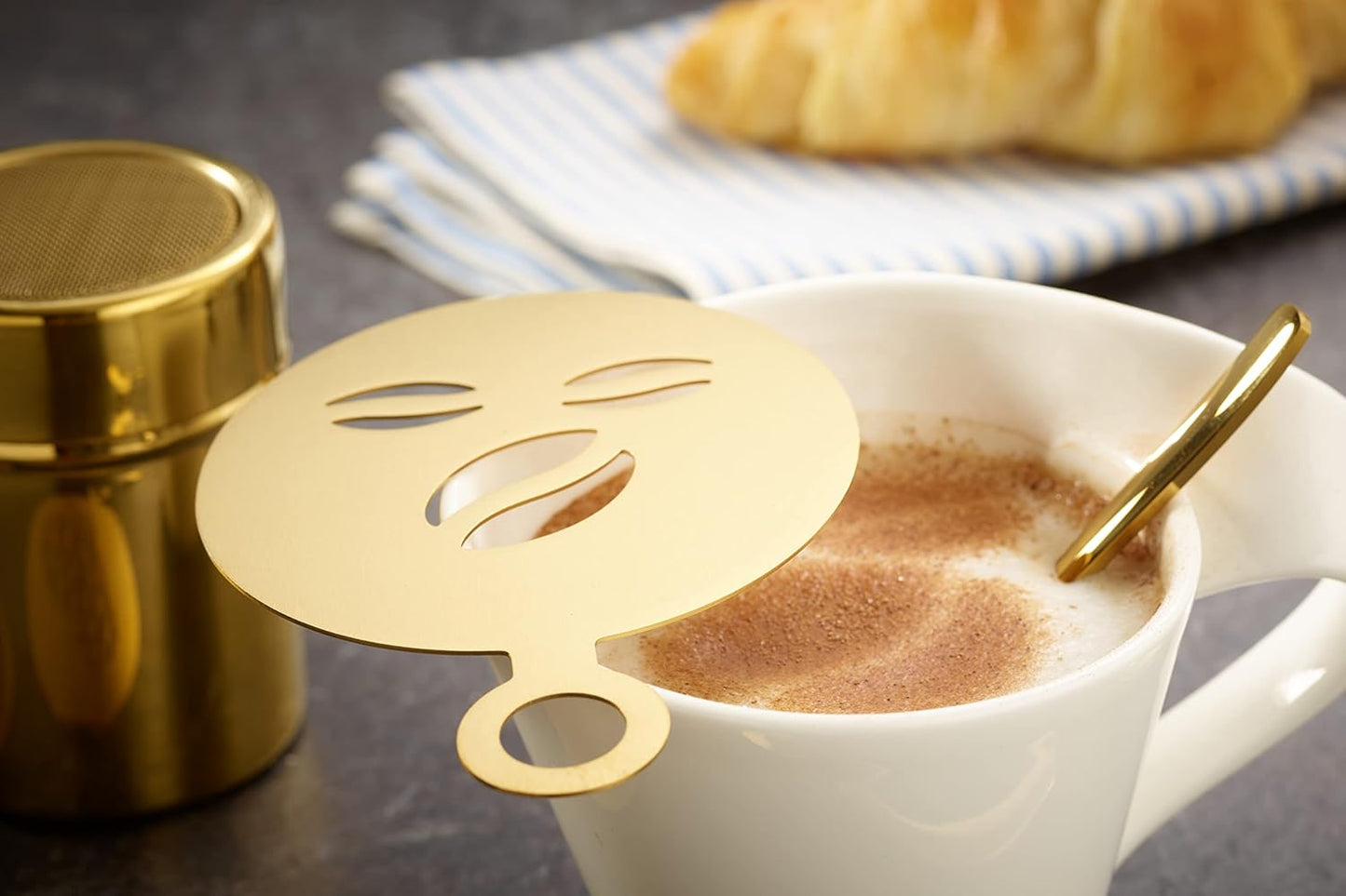 Kaffeezubehör-Set (23-tlg) Barista-Art Edition, Gold-edition 600 ml