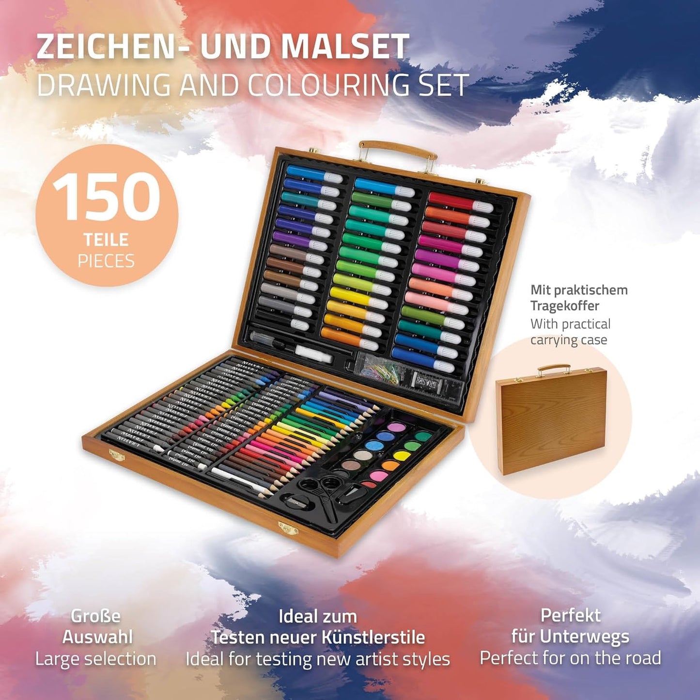150-teiliges Künstler-Malset