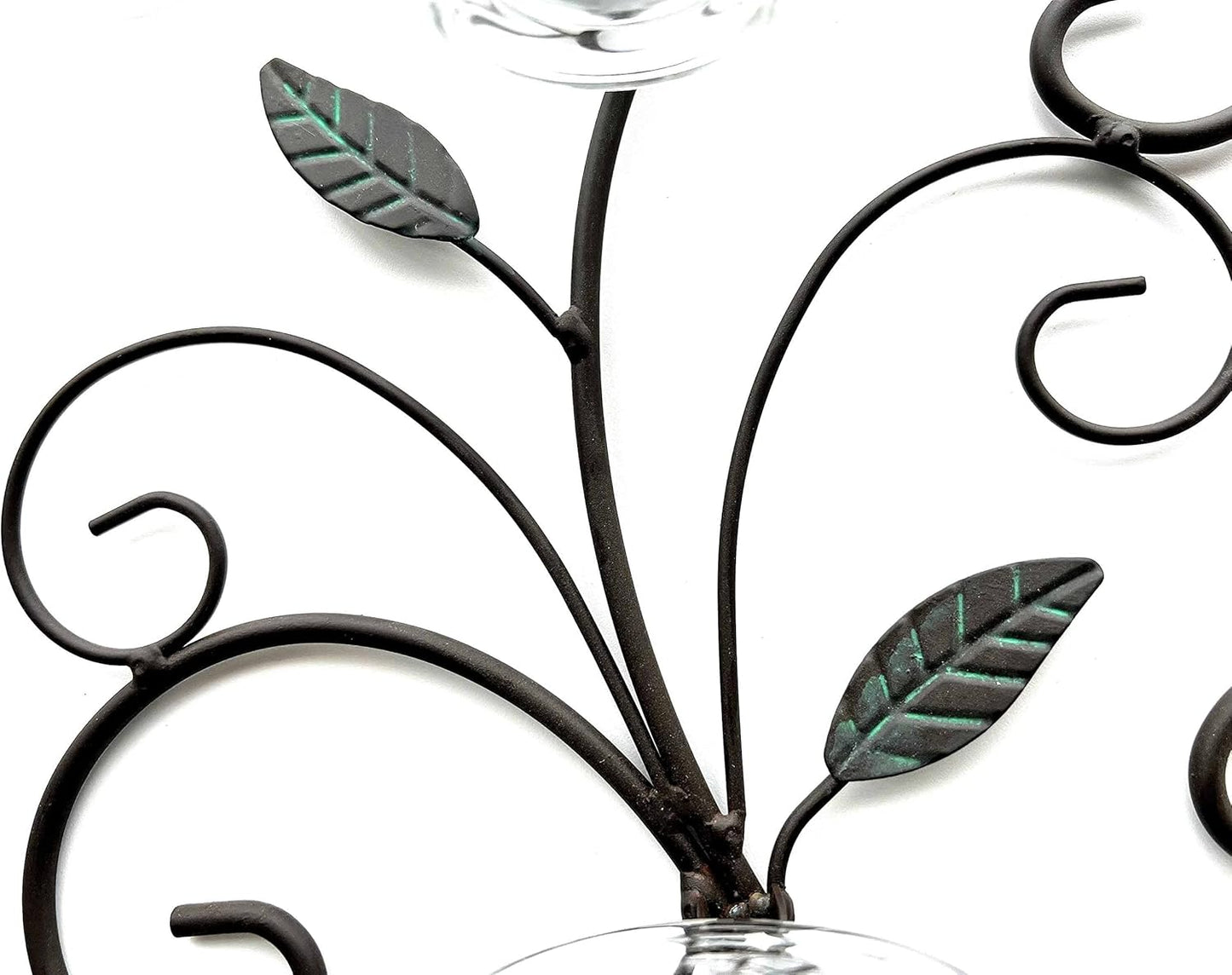 Teelichthalter Blätter im Vintage-Design