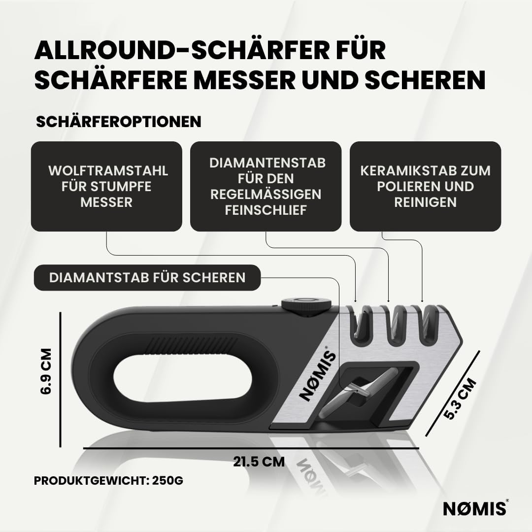 Profi-Messerschärfer mit einstellbarem Winkel
